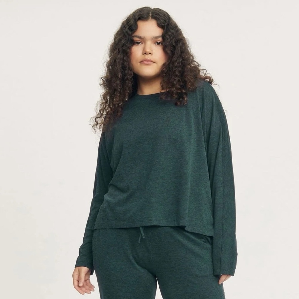 Girlfriend Collective ReSet Hoodie in Moss
